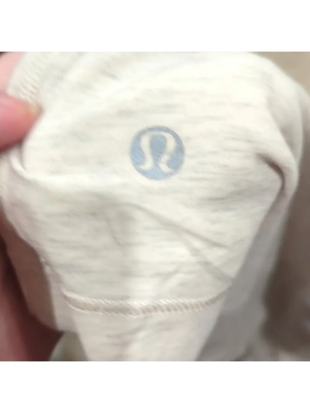 Lululemon Devotion Long Sleeve Tee Heathered Polar Cream / Clarity Yellow